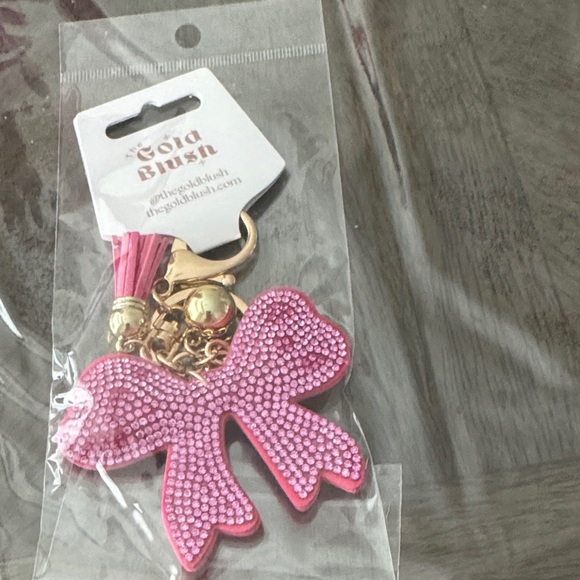 Pink Bow Keychain - Picture 1 of 2